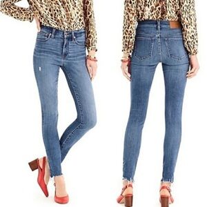 J. Crew 9” High Rise Toothpick Crops, Size 26P